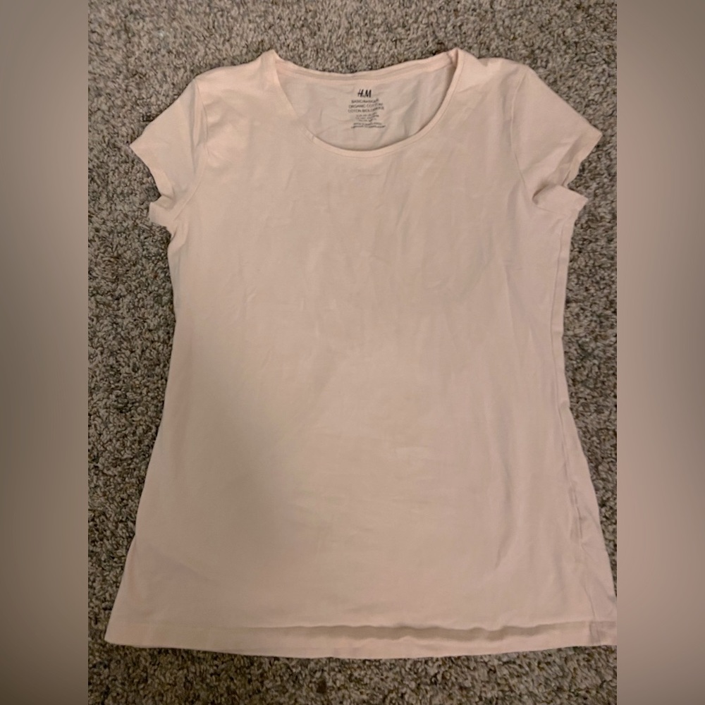 H&M girls light pink top